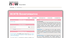 Desktop Screenshot of bioinformatics.breastcancertissuebank.org