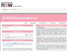 Tablet Screenshot of bioinformatics.breastcancertissuebank.org